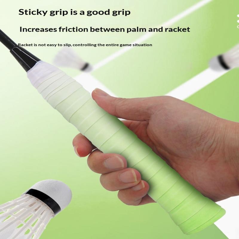 Badminton Racket - グラデーションカラースポーツオーバーグリップテープ テニスオーバーグリップ スウェットバンド バドミントンラケットグリップ パデルテープ