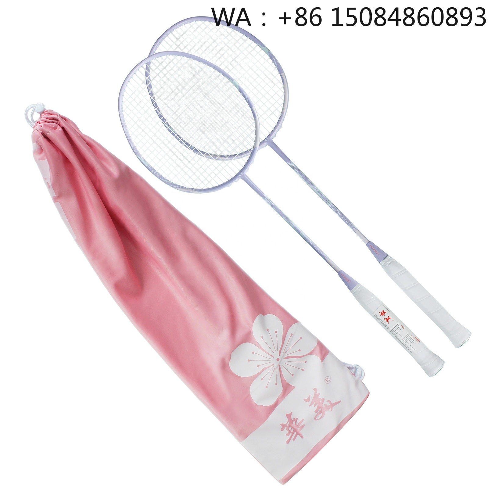 Badminton Racket - 売れ筋カーボンファイバー素材のバドミントンラケット、4U超軽量設計、30Lbs高張力、プレタイドストリング、100%フルカーボン
