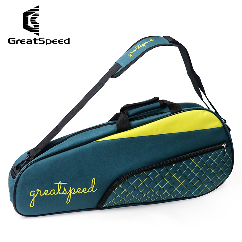 Badminton Fun - Greatspeed 3-6 個テニスバドミントンラケットスポーツバッグワンショルダーパック男性女性シンプルなラケットバッグ