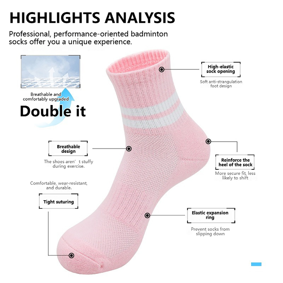 Loogdeel コットン製、滑り止め付き、通気性のあるタオ - Ankle Support Badminton のレビューと価格