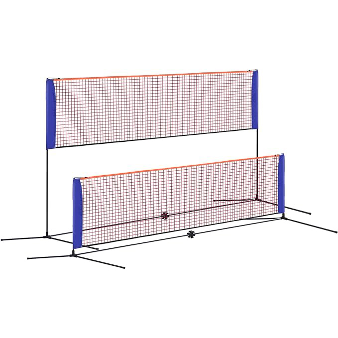 ポータブルバドミントンネット小型4.1M幅テニスネット高さ調 - Badminton Netting のレビューと価格