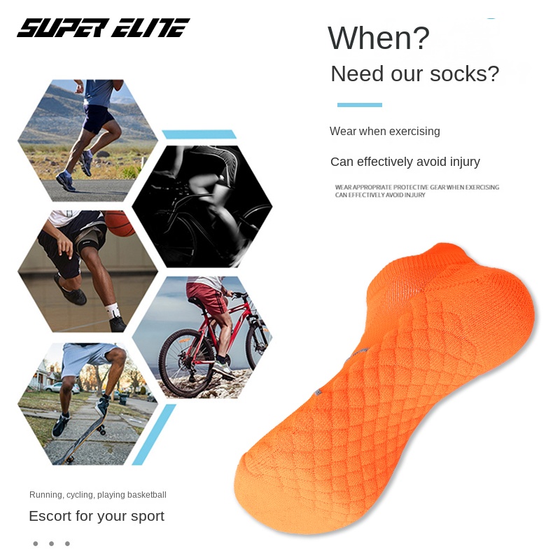 メンズスポーツソックス、バドミントンソックス、吸湿速乾マッサ - Ankle Support Badminton のレビューと価格