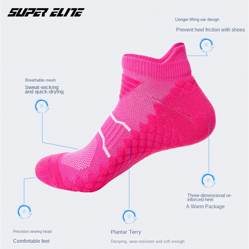 メンズスポーツソックス、バドミントンソックス、吸湿速乾マッサ - Ankle Support Badminton のレビューと価格